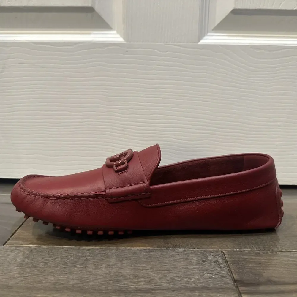 AUTHENTIC GUCCI INTERLOCKING G MOCCASINS LOAFERS 692379 GG 10 (fits USA sz 11)